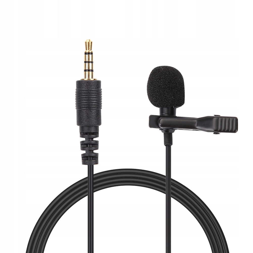 Przenośny metalowy klips z kołnierzem krawatowym 3,5 mm na mikrofonie DG