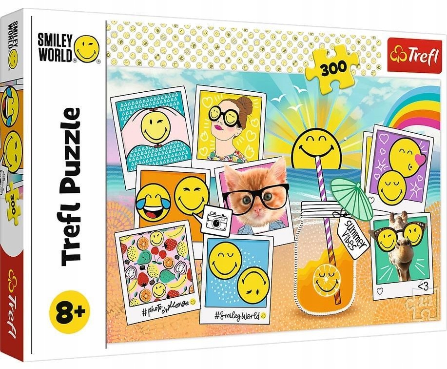 PUZZLE 300 SMILEY NA WAKACJACH TREFL, TREFL