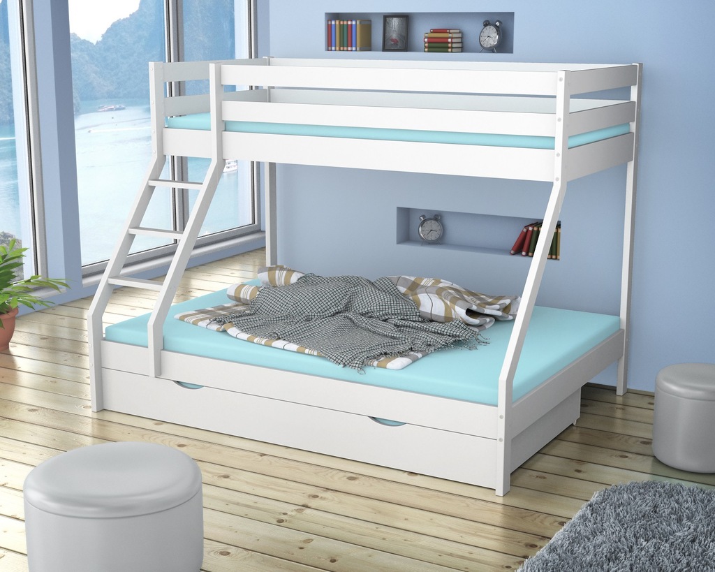 Купить Кровать двухъярусная ДЕТСКАЯ ВЗРОСЛАЯ 208x148 см + КАРКАС ...