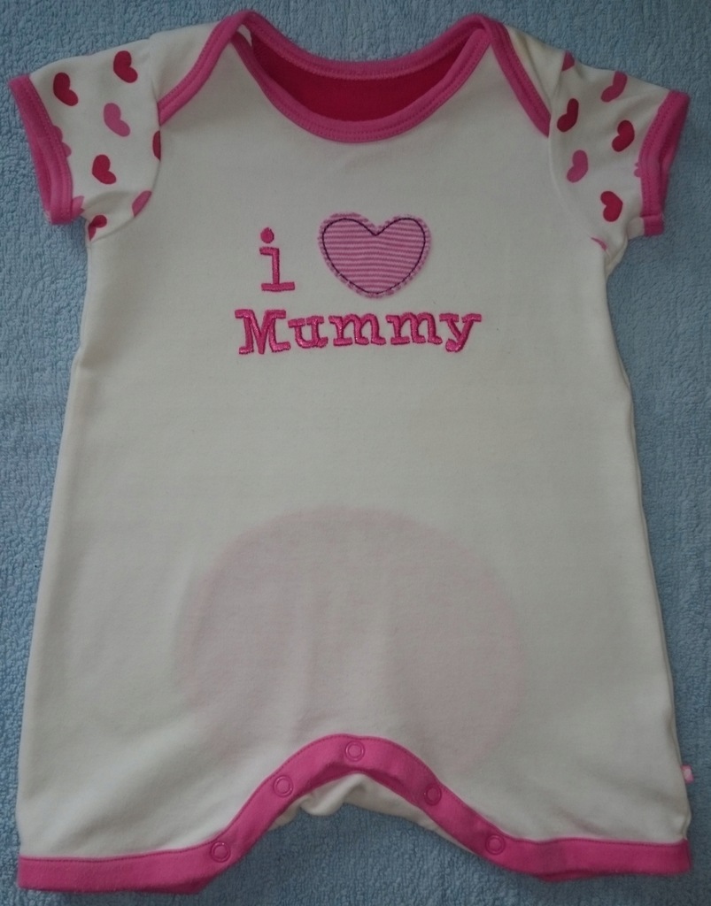 RAMPERS napis I love Mummy r.68 (3-6m) MOTHERCARE