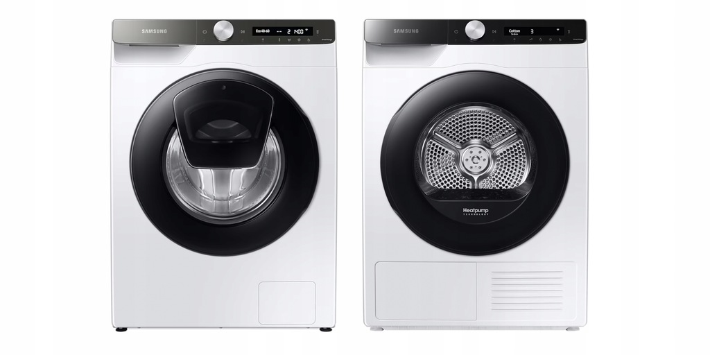 Zestaw Samsung 3. Pralka WW80T554DAT + Suszarka DV 80T5220AE