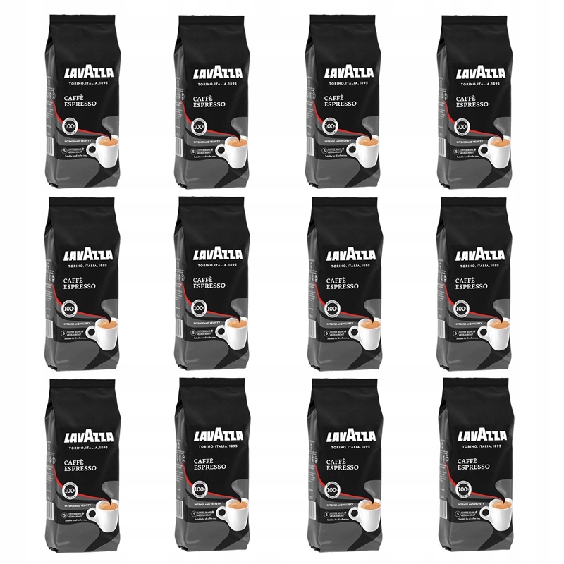 12x LAVAZZA CAFFE ESPRESSO 250g +GRATIS!