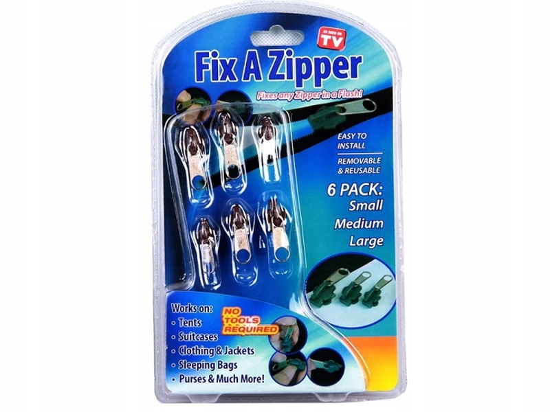 Fix A Zipper Zestaw Do Naprawy Suwaków Zamków 6szt