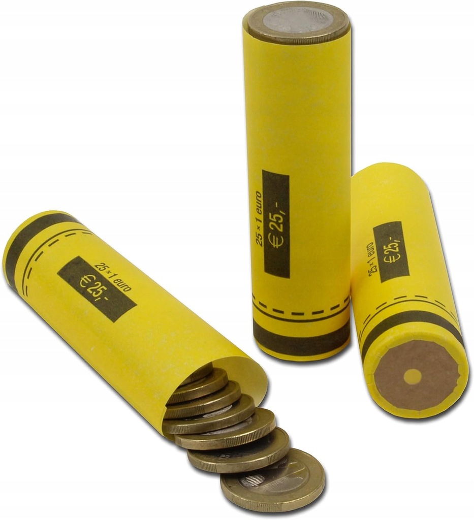 Effektivo 10111 Papierowe koszulki na monety żółte
