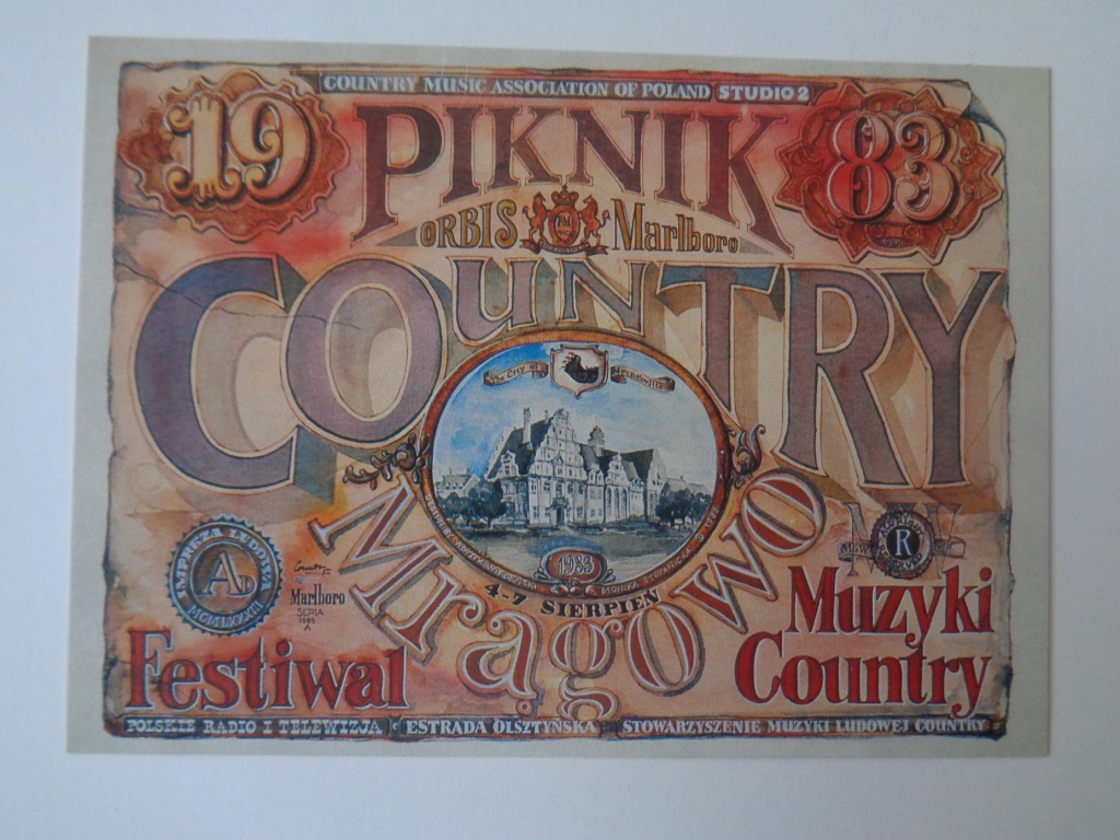 kartka pamiątkowa Piknik Country Mrągowo 1983r.