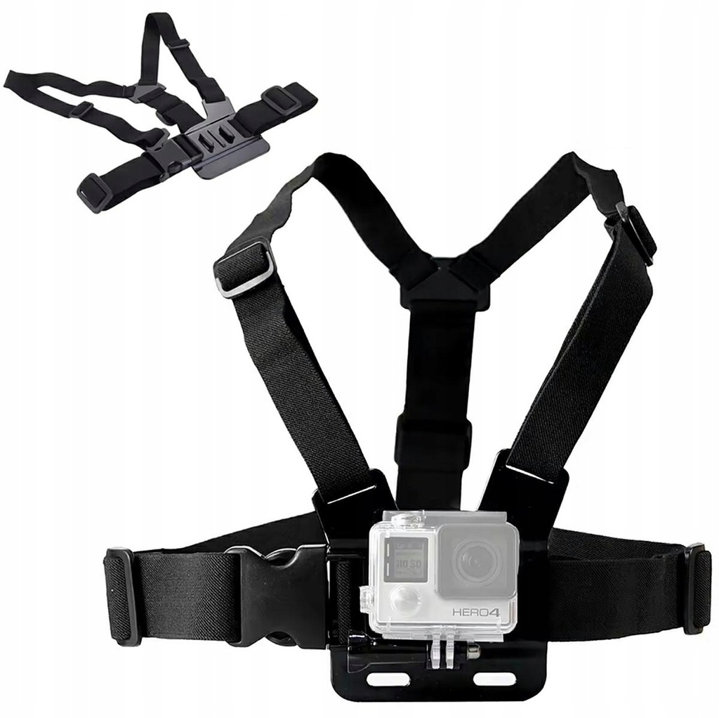 Szelki do kamer sportowych Chest Mount Uchwyt Regulowany na Klatkę Piersiow