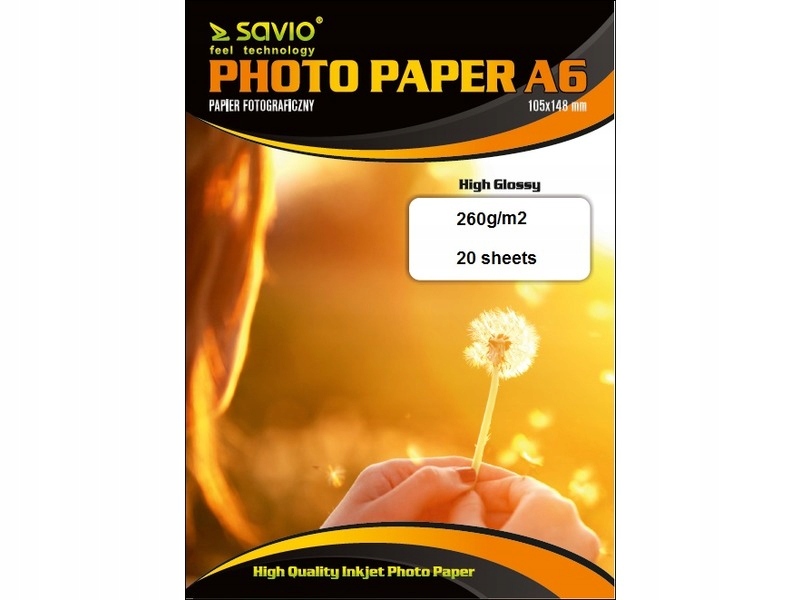 Papier fotograficzny SAVIO A6 PA-17
