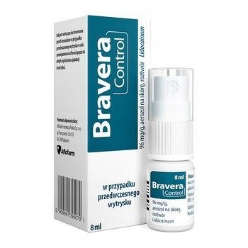 Bravera Control, 96 mg/g, aerozol na skórę, 8 ml