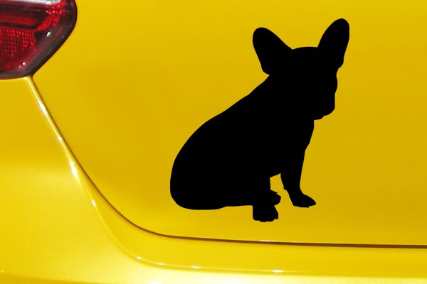 Naklejka na samochód BULDOG FRANCUSKI pies psy dog