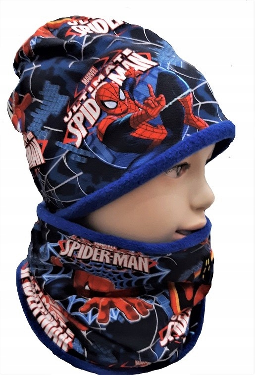 KOMPLETY ZIMOWE NA POLARZE SPIDERMAN roz 48-50