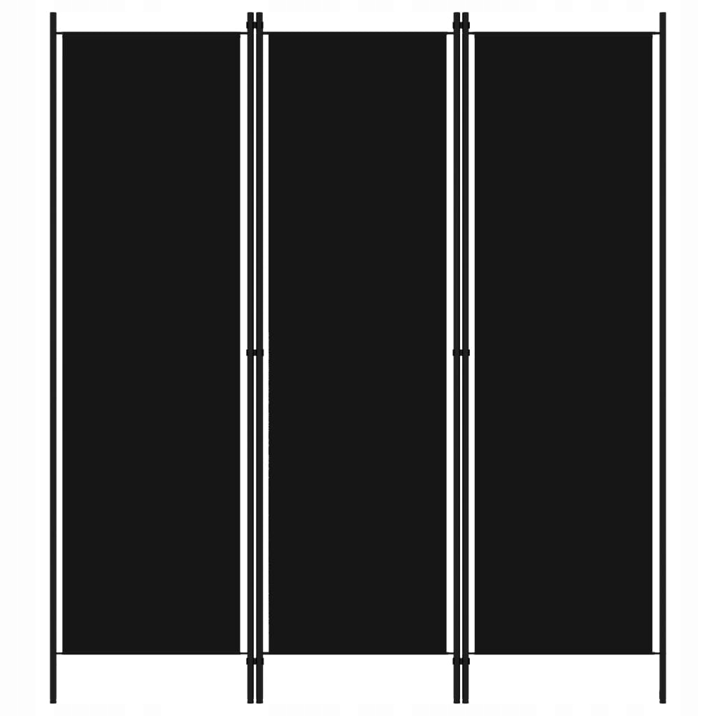 PARAWAN pokojowy dekoracyjny czarny ścianka 300 x 180 cm