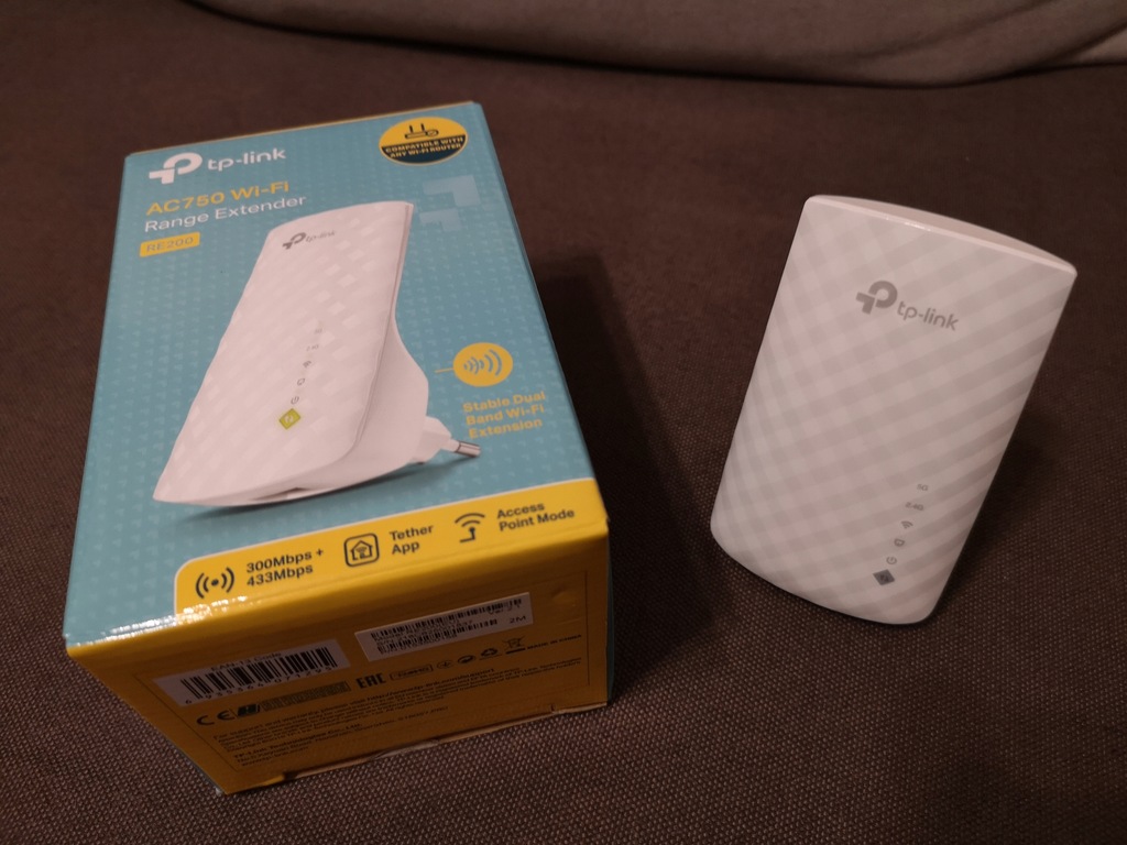 Wzmacniacz sygnału TP-link RE200 Wi-Fi AC750