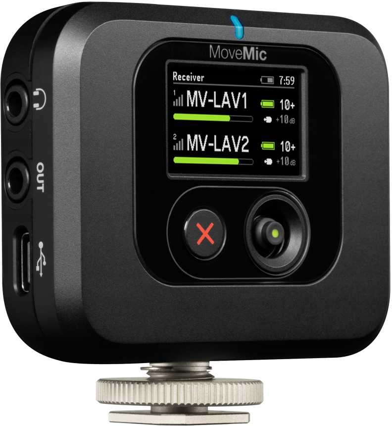 Bezprzewodowy odbiornik Shure MV-R-Z6 do mikrofonu MoveMic Pro
