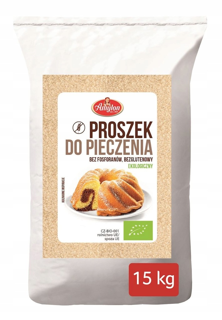 Proszek do pieczenia bezglutenowy bio 15 kg horeca