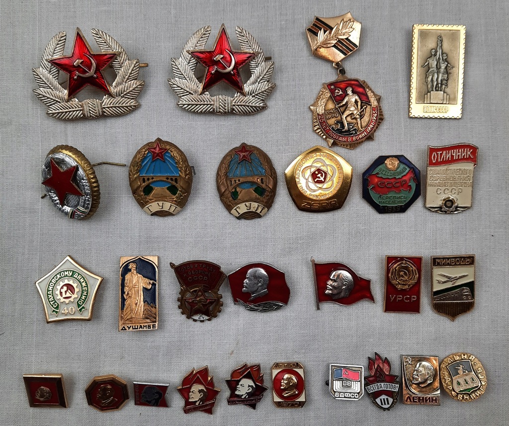 Odznaka radziecka zestaw 27 szt.