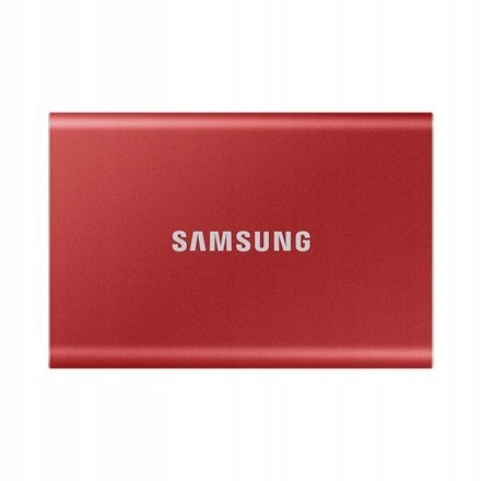 Samsung Przenośny dysk SSD Samsung T7 500 GB, USB 3.2, czerwony
