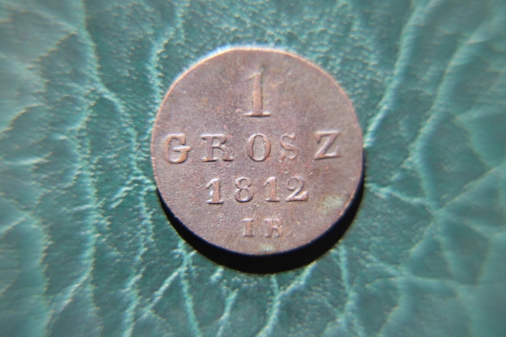 Księstwo Warszawskie 1 grosz IB. 1812 rok !!!