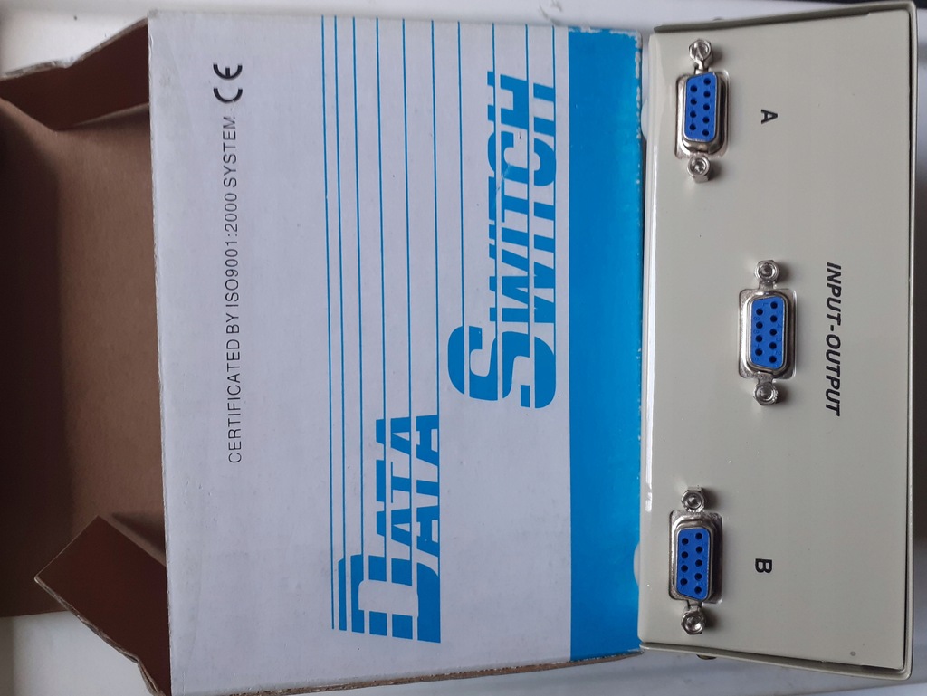 Switch Przełącznik 2x RS232 com port szeregowy DB9