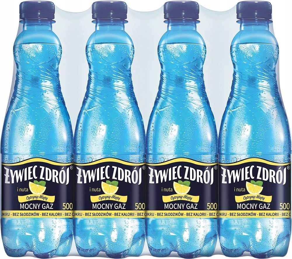Żywiec Zdrój mocny gaz z nutą cytryny 8 x 0,5 l