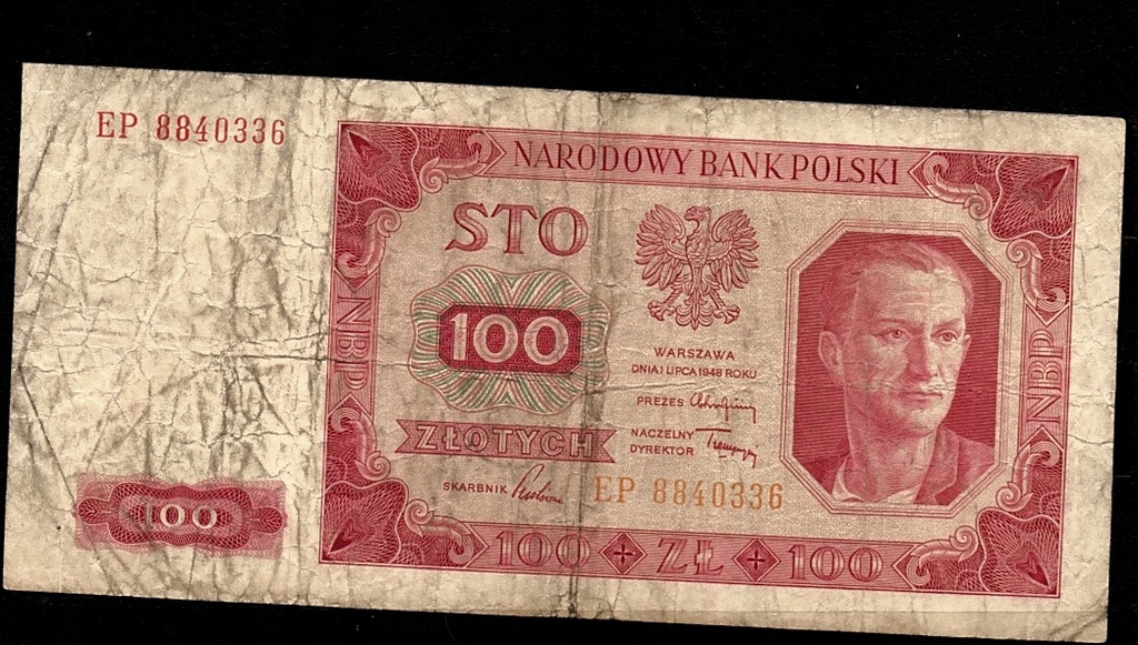 Banknot 100 złotych 1948 r