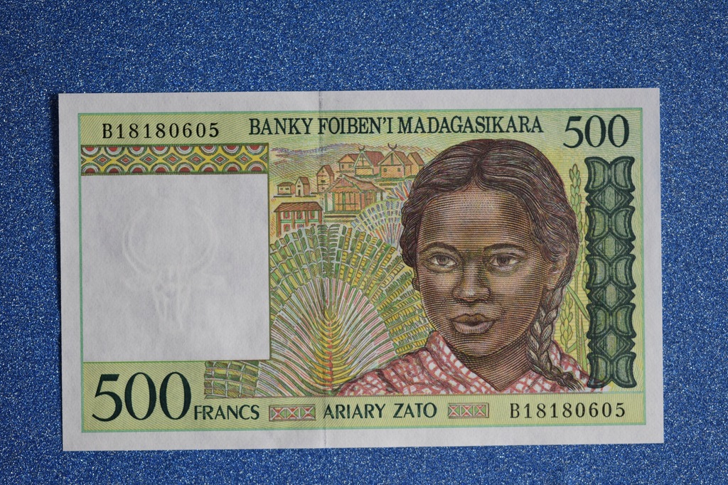 500 FRANCS, MADAGASKAR, 1994r, UNC, P-75b