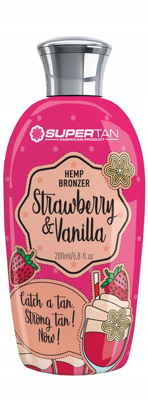 SuperTan Strawberry Vanilla silny bronzer z konopi