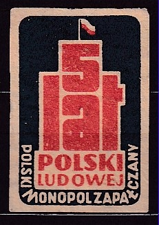Monopol M 28ap 5 Lat Polski Ludowej