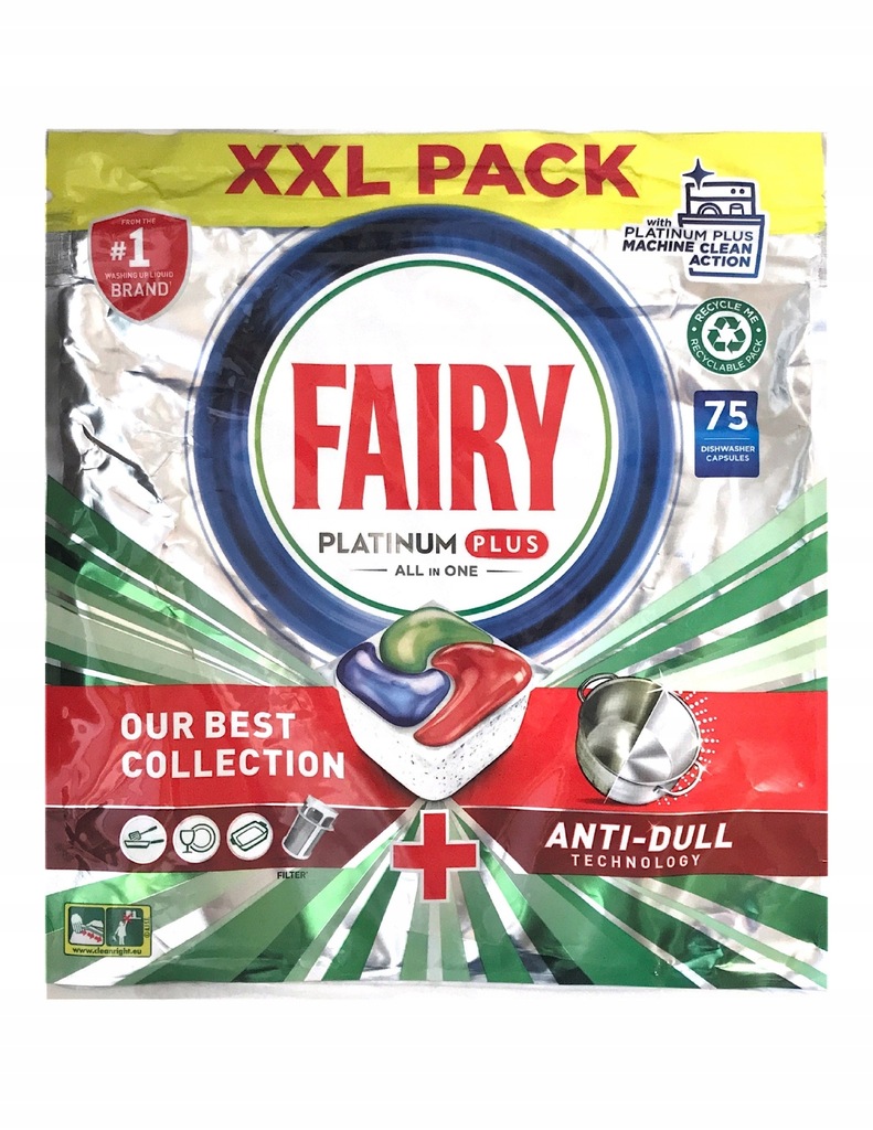 FAIRY Platinum PLUS All in One Kapsułki 75 szt. 13341035800