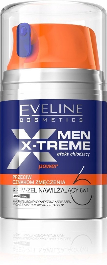 Eveline Men X-Treme Krem-żel nawilżający 6w1 przec