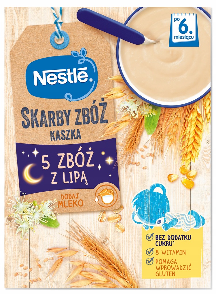NESTLE SKARBY ZBÓŻ kaszka 5 zbóż z lipą 250 g