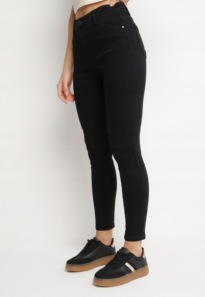 Born2Be Czarne Jeansy damskie 42 Slim