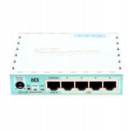 Mikrotik Wired Ethernet Router (No Wifi) RB750Gr3, hEX, Dual Core 880MHz CP