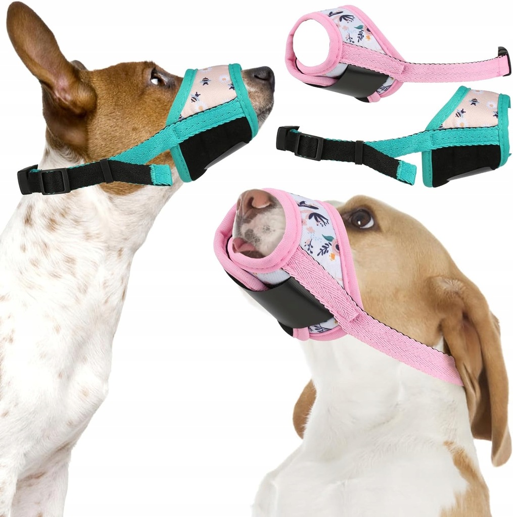 Kaganiec dla Psa Materiałowy Regulowany Miękki 2szt M