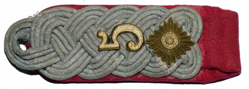 Naramiennik Wehrmacht 5 pułk pancerny oberstleutnant oryginał do 1945