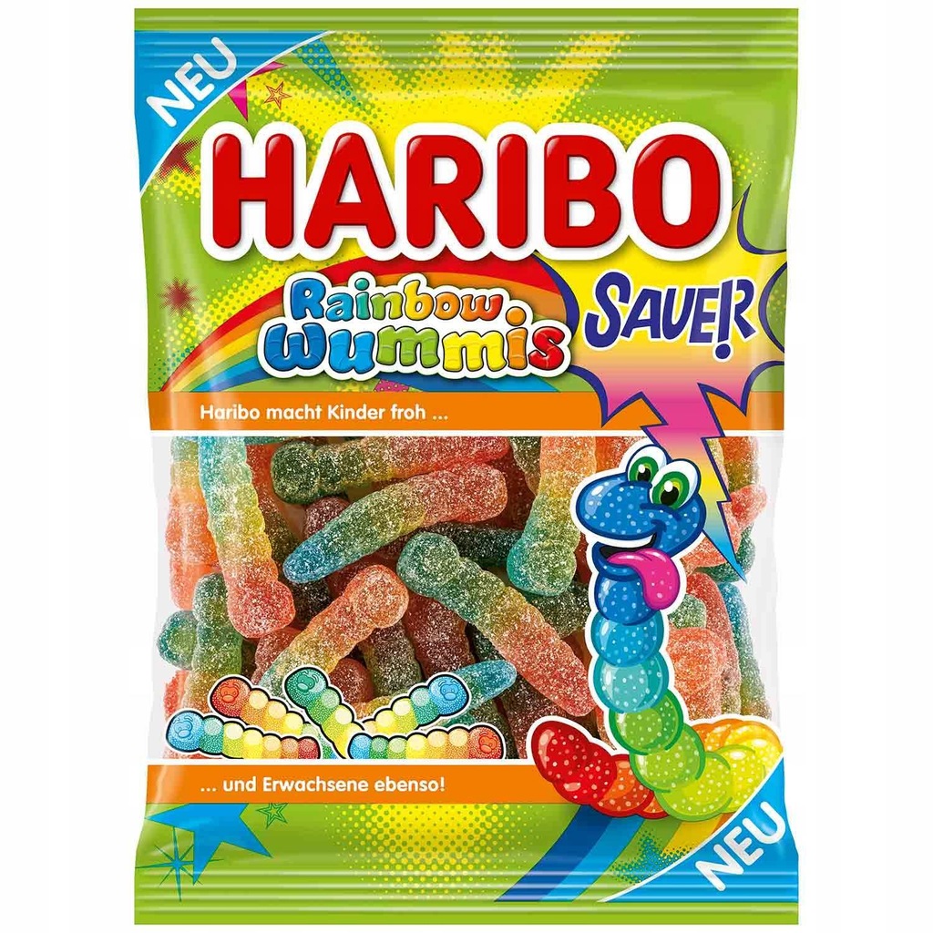 CHEMIA Z NIEMIEC Haribo Rainbow Wummis Żelki 160 g