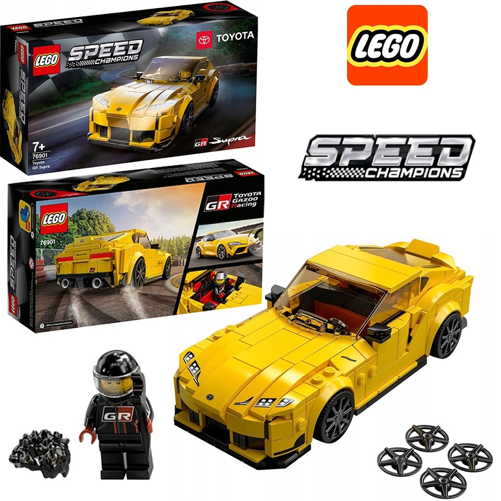 LEGO Speed Champions Toyota Supra GR Prezent Unikat Extra Zabawa ...