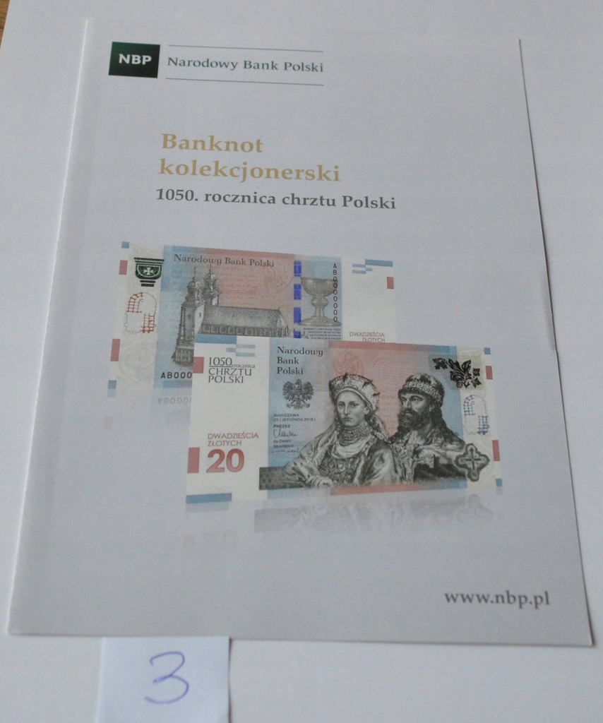 folder 1050 rocznica chrztu Polski j.polski