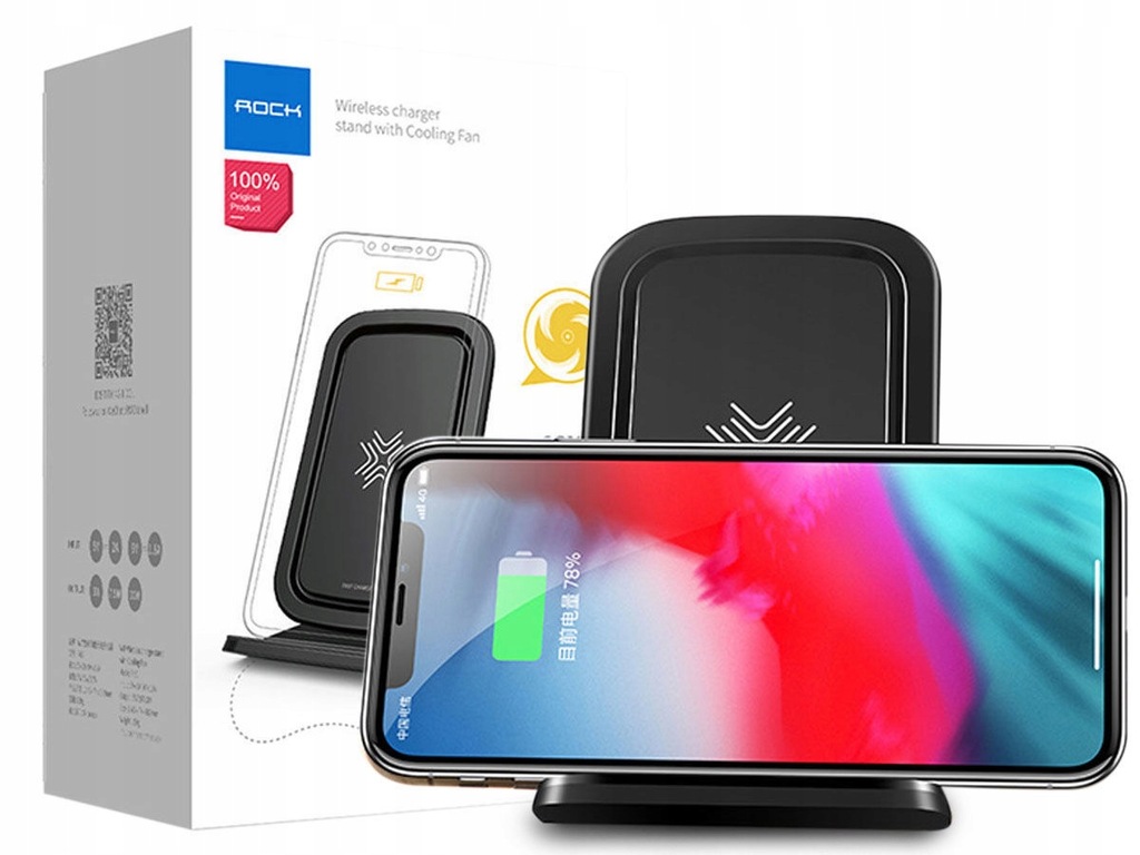 ROCK ŁADOWARKA INDUKCYJNA Qi Samsung S8 S9 Note 9 BASEUS iX ŁADOWARKA INDUKCYJNA QI SAMSUNG S8 S9 +