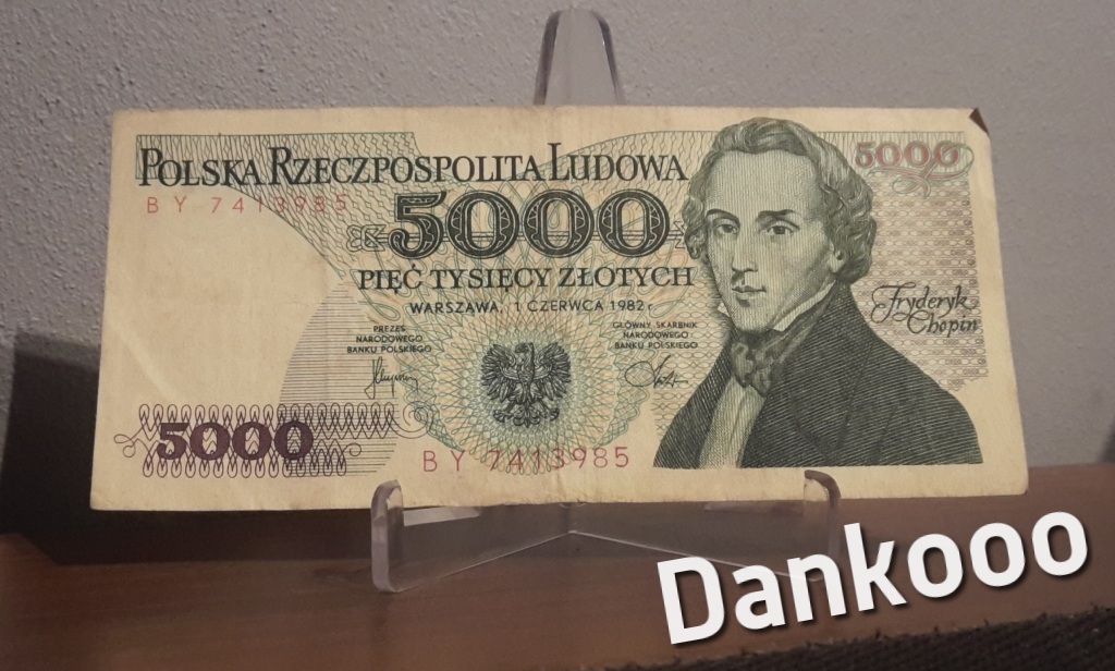 5000  zł PRL Fryderyk Chopin