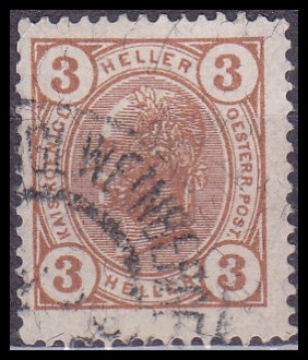 AUSTRIA - znaczek kasowany z 1905 r. z 9143