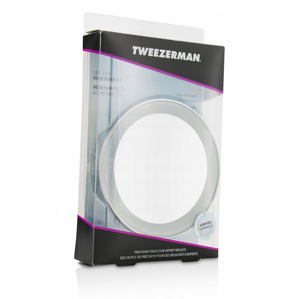 TWEEZERMAN LED mini mirror 15x lumiere lusterko