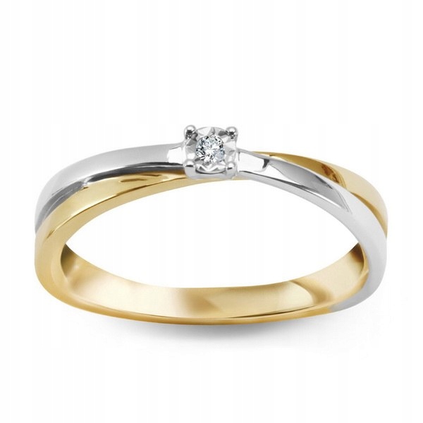 Złoty pierścionek PZD6169 - Diament