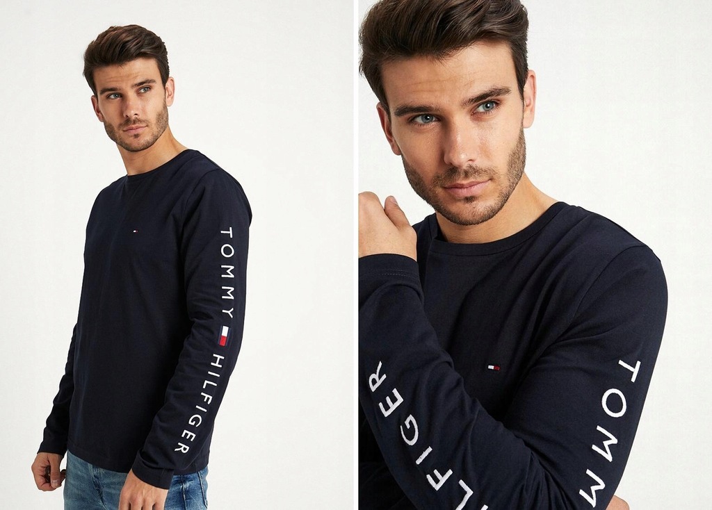 O015D07 Tommy Hilfiger KOSZULKA Z DŁUGIM RĘKAWEM M