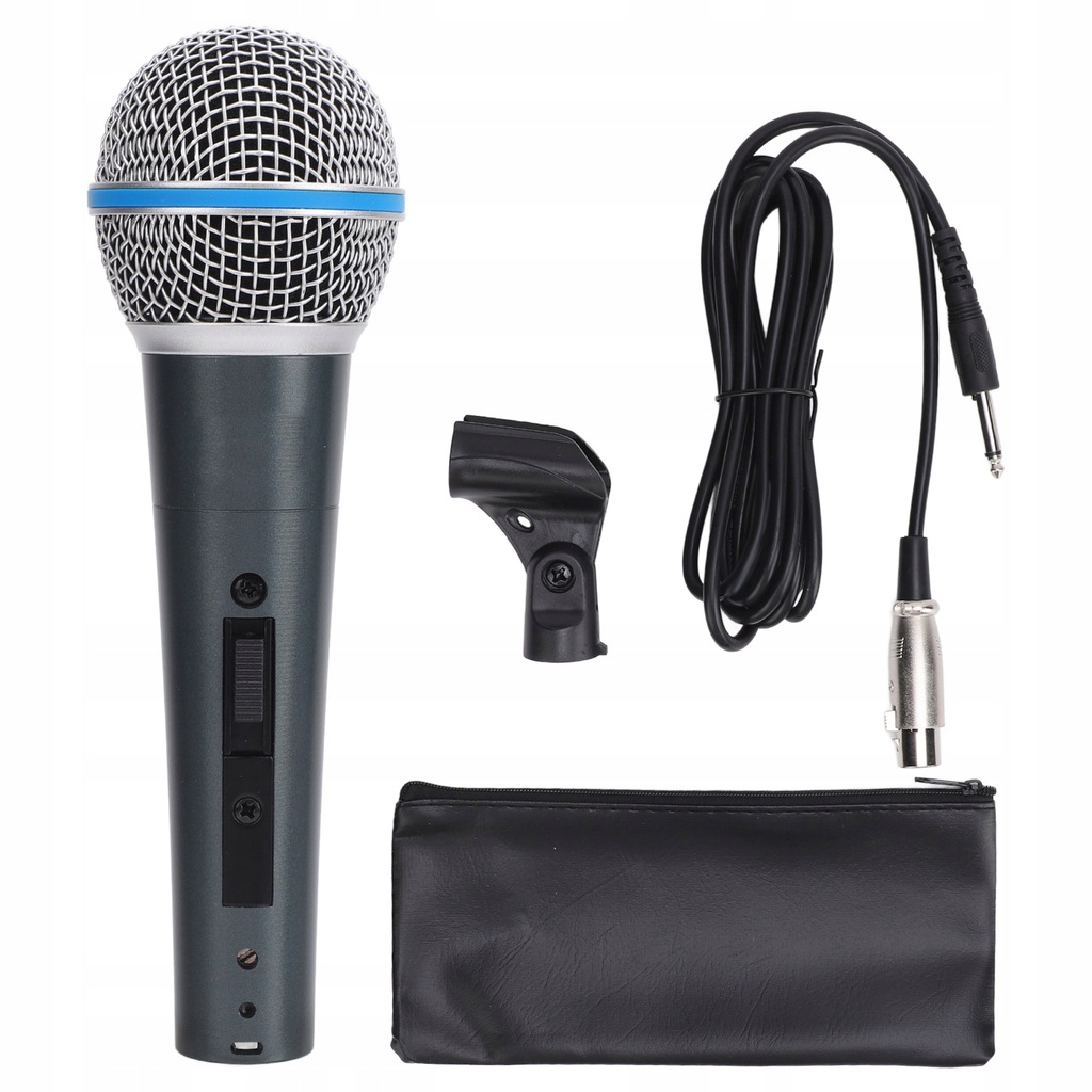 Mikrofon XLR Profesjonalny mikrofon dynamiczny z kardioidalnym wzorem QU