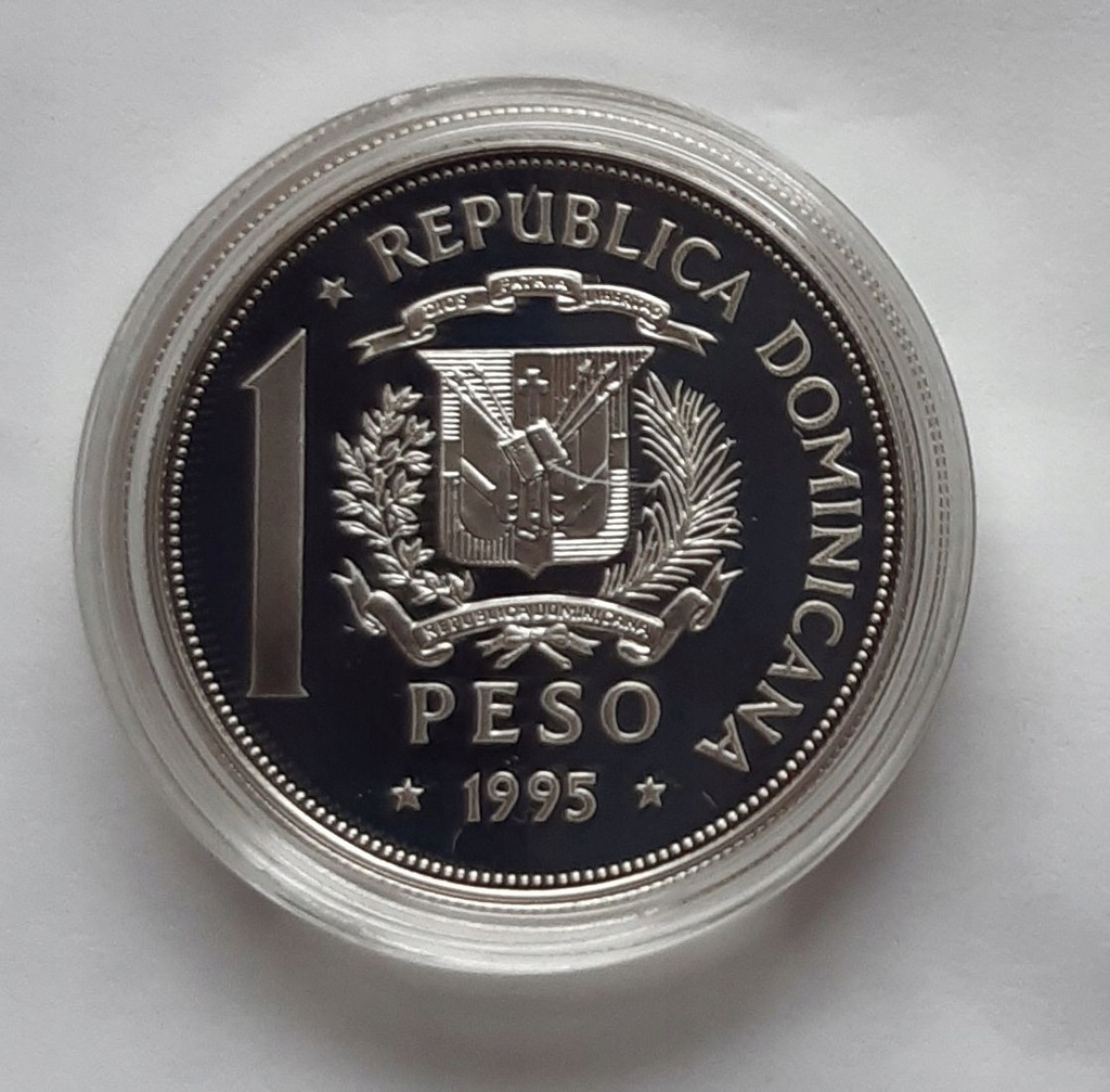 Dominikana 1 Peso 1995 50 lat ONZ