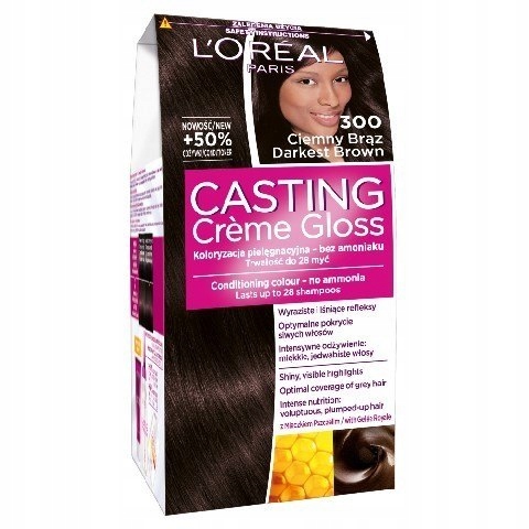 Casting Creme Gloss Krem koloryzujący nr 300 Ciemn