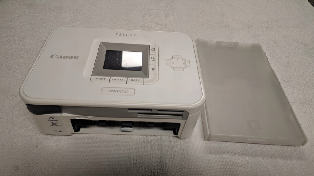 Drukarka FOTO CANON SELPHY CP740 Biała USZKODZONA 13390627282