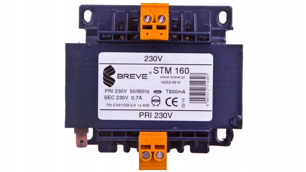 Transformator 1-fazowy STM 160VA 230/230V 16252-99
