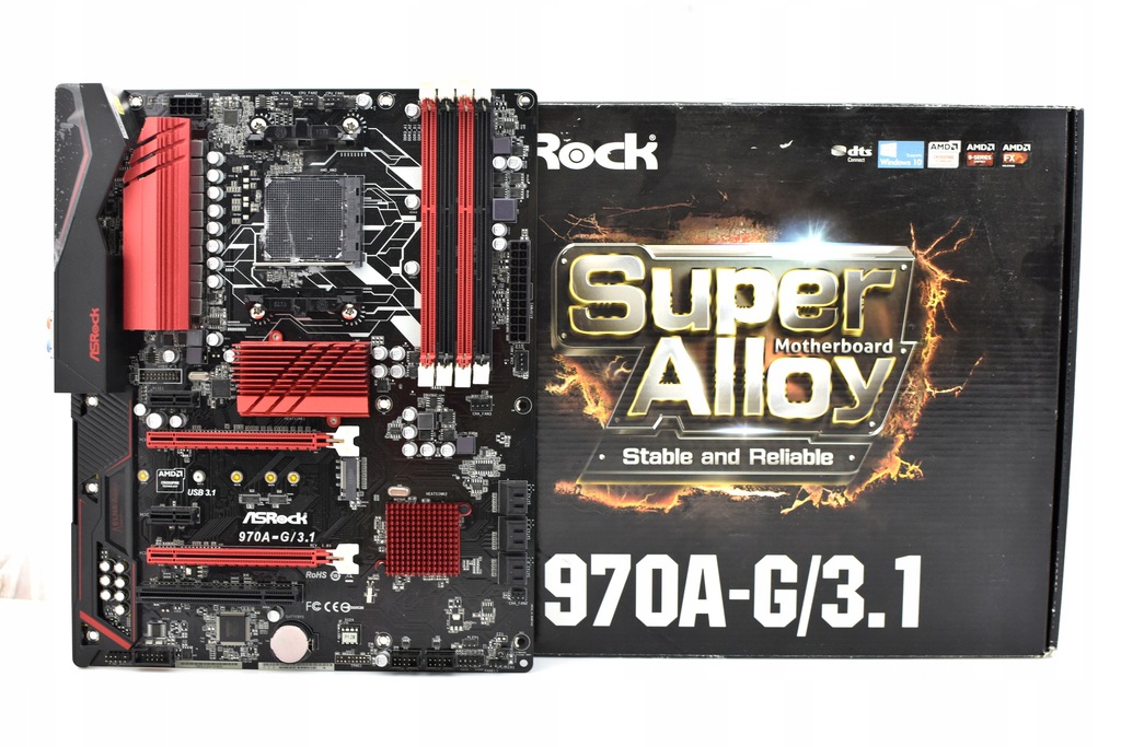 ASRock 970AG/3.1 socket AM3+ BOX 9822428813 oficjalne archiwum Allegro