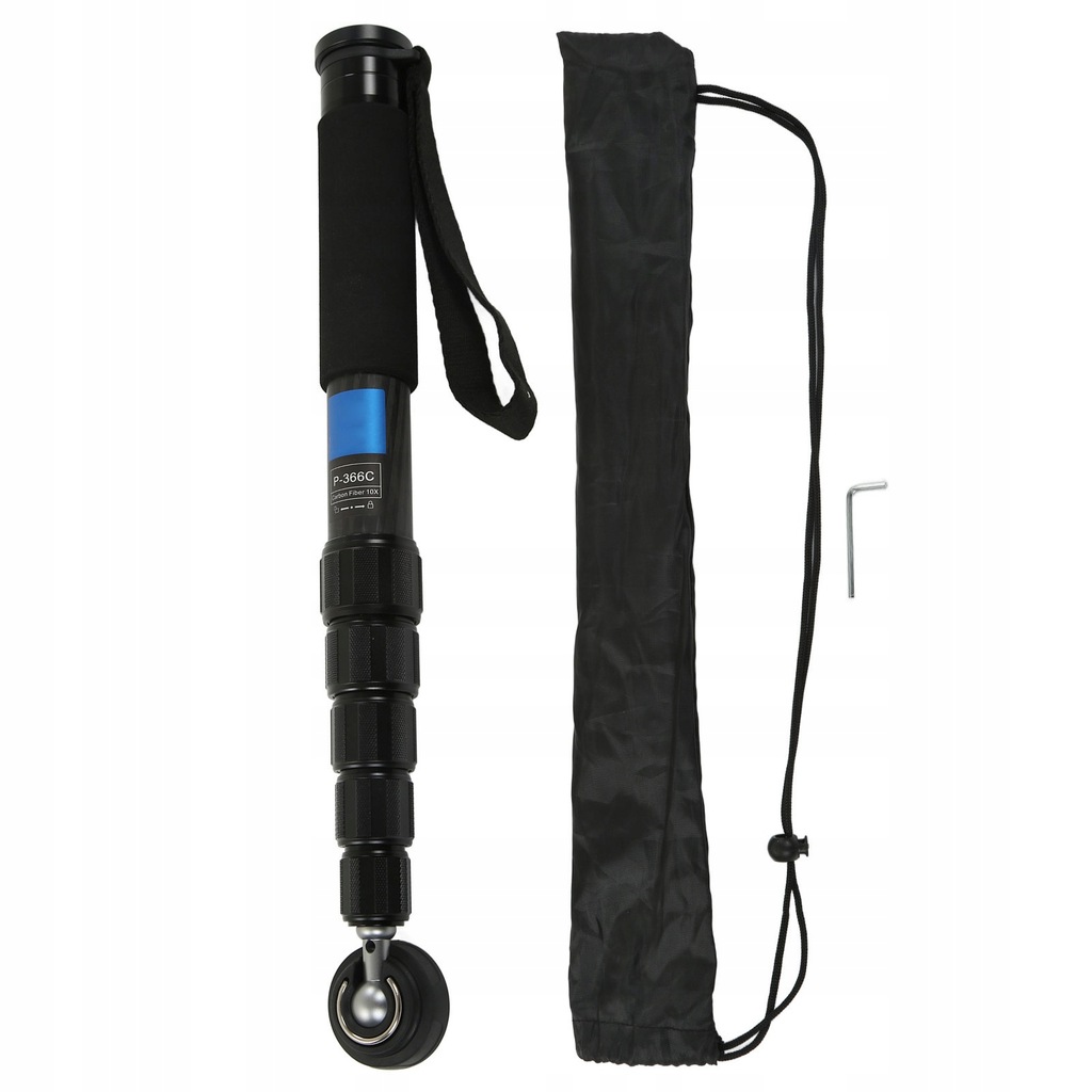 Monopod z włókna węglowego 167 cm, średnica dużej